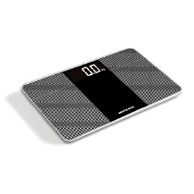 Premium Glass Ultra Thin Bathroom Scale LARGE LCD Display Easy To Read 150kg/330lbs Capacity, Extra Wide 35.5 cm Platform