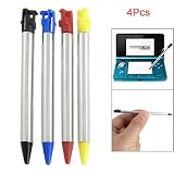 Gino 4 Pcs Retractable Plastic Tip Stylus Pen for Nintendo 3DS