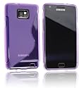 Schutzh&uuml;lle Tasche Protector Case Samsung i9100 Galaxy S2 Silikon H&uuml;lle **LILA TRANSPARENT LILA TRANSPARENT** Silicon Etui Galaxy SII S 2 II Schutzh&uuml;lle S-LINE