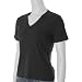 Nordstrom Brand Womens V- neck Ribbed Knit Top (Closeout Item), X-Large, Black