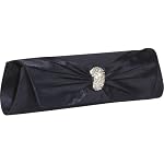 J. Furmani Satin Flap Clutch