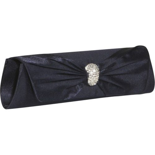 J. Furmani Satin Flap Clutch