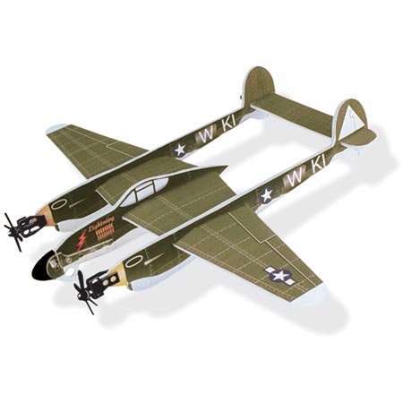 P-38 Lightning Glider with Launcher