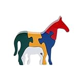 IMAGE OF Horse & Foal Puzzle - Safe, Non-toxic, Fun