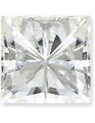 Moissanite, White, 8mm Square by Brilliant Embers, Best Quality Free Gift Box Satisfaction Guaranteed