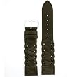 Watch Band Genuine Leather Braided Black 16mm