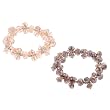 Set of 2 Faceted Glass Rondell Stretchy Bracelets - 7.5'' Length - Pink and AB Lavender