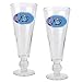 Utah Jazz NBA 2pc Pilsner Glass Set with Basketball on stem - Oval Logo