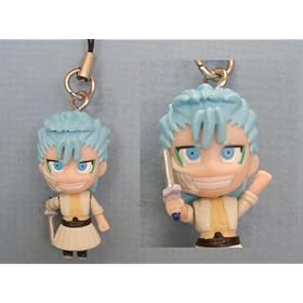  Anime Bleach Figure Cell Phone Strap Keychain Grimmjow