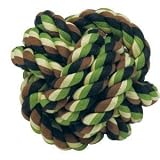Large Camo Rope Knot Ball Toy for Dogs 7 inches