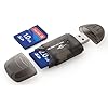 Lecteur de Carte SD MiniSD MMC T-Flash....+ Cl� USB 2.0 (Carte SD et adaptateur de carte non fournis)
