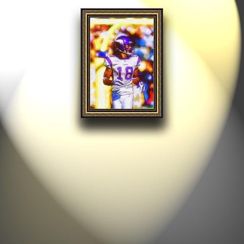 Completely Handpainted American Football Sport Painting, Custom Order FL2749, Oil on Canvas, with Option to Paint Jerry, Brett & Co. from Any Other Favorite Photograph or Picture, Unframed, Size 26'' x 37