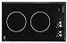 Contoure® 2 Burner Ceramic Cooktop, Designer Series built-in cooktop, smooth black glass, 120v. Powerful 2400 watts on 20 amp.