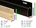 Electriduct Large Hook Channel Cable Raceway Desk Cord and Wire Organizer - 58 Inch (Pack of 2) - Black