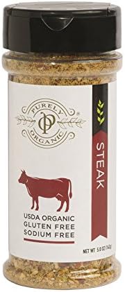 Purely Organic Spice Blend Rub - For Steak - 5 Ounce