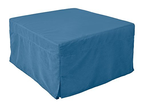 Nova Furniture Group Magical Ottoman Sleeper With Microfiber Slip Cover, Blue