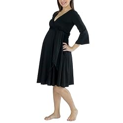 Eve Alexander Smoothing Maternity/Nursing Robe - Ebony