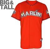 Miami Marlins Jersey: Big & Tall Alternate Firebrick Authentic Cool Base&Atilde;&cent;&acirc;��&Acirc;&cent; Jersey with Marlins Park Inaugural Season Patch