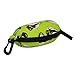 LIME GREEN HARD PROTECTIVE EYEGLASS CASE W/SAILBOATS & HOOK