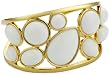 Trina Turk Laurel Gold And White Cuff Bracelet