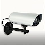 Zoom Produkt-Bild: Kamera Attrappe mit LED Licht - Alu-Geh&auml;use