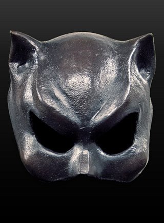 Karneval / Halloween - Catwoman Maske aus Latex