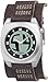 Fossil BG2060 Stainless Steel Gents Big Tic Brown Leather Cuff Watch