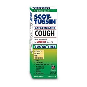 Scot-Tussin Cough Expectorant, Sugar- Free, 4 Ounces