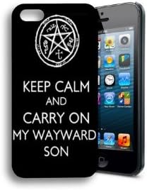 Keep Calm and Carry on Supernatural Inspired Iphone 5 and 5s Case