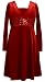 Bonnie Jean Girls PLUS Size RED SEQUIN WAISTLINE VELVET Special Occasion Holiday Part...