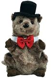 TY Beanie Baby - PUNXSUTAWNEY PHIL 2008 the Groundhog (Chamber of Commerce Exclusive - Red Bow Tie)