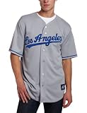 Men's Los Angeles Ripken Jr Cooperstown Dodgers Replica Baseball Jersey, Road Gray, Medium