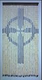 Wooden Beaded Door Curtain ~ Celtic Cross ~ Hand Painted ~ Fits Standard Door Way ~ Approx 31 Strands