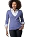 Karen Scott Layered-Look Sweater with Attached Shirt