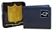 NFL Boxed Bifold Leather Wallet in Tin - Carolina Panthers