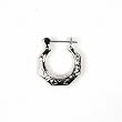 Sterling Silver Plain Hoop Earrings - Size: 21mm
