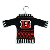 Pack of 3 NFL Cincinnati Bengals Sweater Christmas Ornaments on Hangers