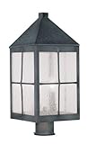 Livex Lighting 2684-61 Brighton 3-Light Outdoor Post Head, Hammered Charcoal by Livex Lighting [並行輸入