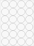 Crystal Clear Labels 1 2/3 Round 240 Labels
