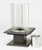 The Outdoor GreatRoom Company ALLURE-SED Allure Gel Fueled Table Top Fire Pit, Sedona Brown