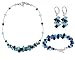 Black & Blue Swarovski Crystal 24