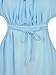 Choies Women's Blue Cut Away Open Waist Split Holiday Beach Maxi Sundress