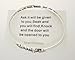 Bracelet - Christian Bible Scripture Silver Tone Twist Bangle - Rickis Matthew 7:7