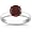 1.25 Carats 7mm Garnet Gemstone Solitaire Ring in 14K White Gold