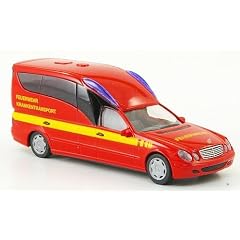 Mercedes Binz A, Feuerwehr Krankentransport, 2003, Modellauto, Fertigmodell, Herpa 1:87