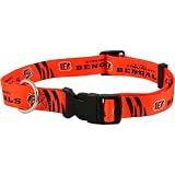 Cincinnati Bengals Orange Adjustable Dog Collar (Medium)
