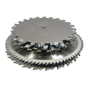 Click here to buy 00-SBP4, 3-Piece Contractor's Dadonator Plus! Saw Blade Package by infinity Tools.