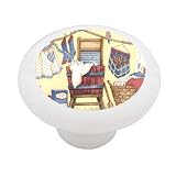 Laundry Room Decorative High Gloss Ceramic Drawer Knob