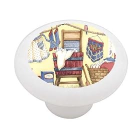 Laundry Room Decorative High Gloss Ceramic Drawer Knob