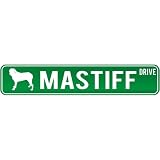 New Mastiff Drive Street Sign Dog